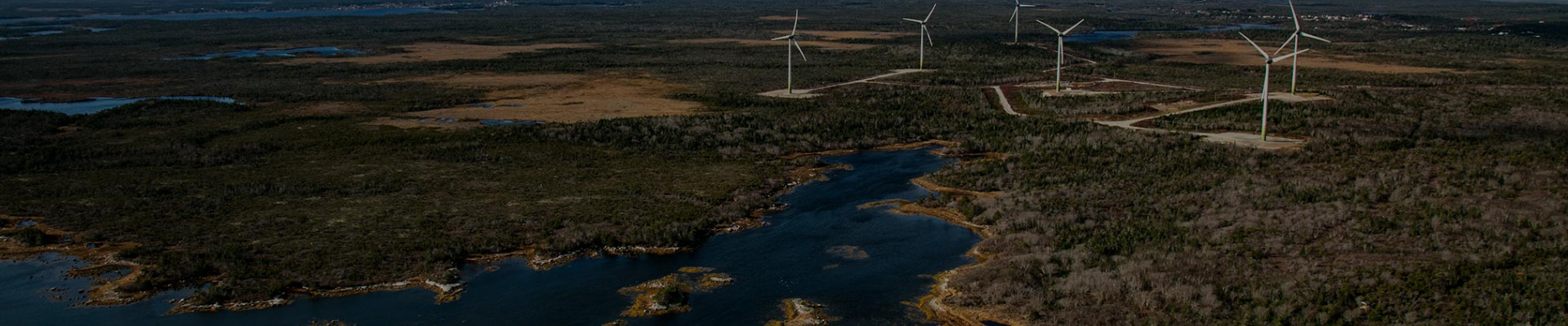Aerial View of Canso Windmills