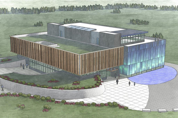 Exterior rendering of Spaceport Nova Scotia